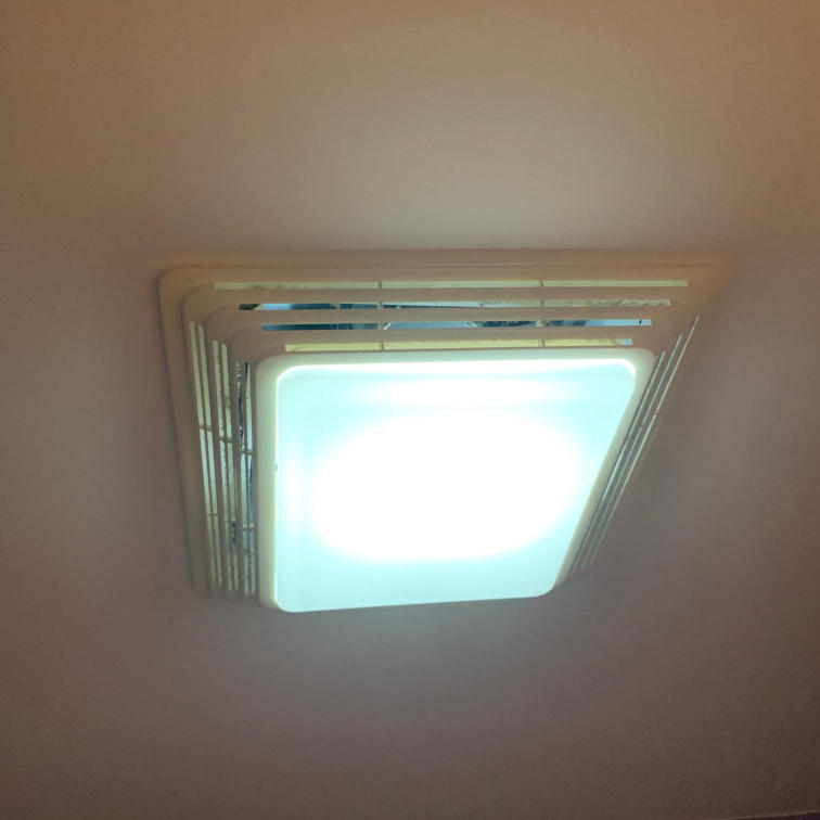 Fan + Light in the bathroom