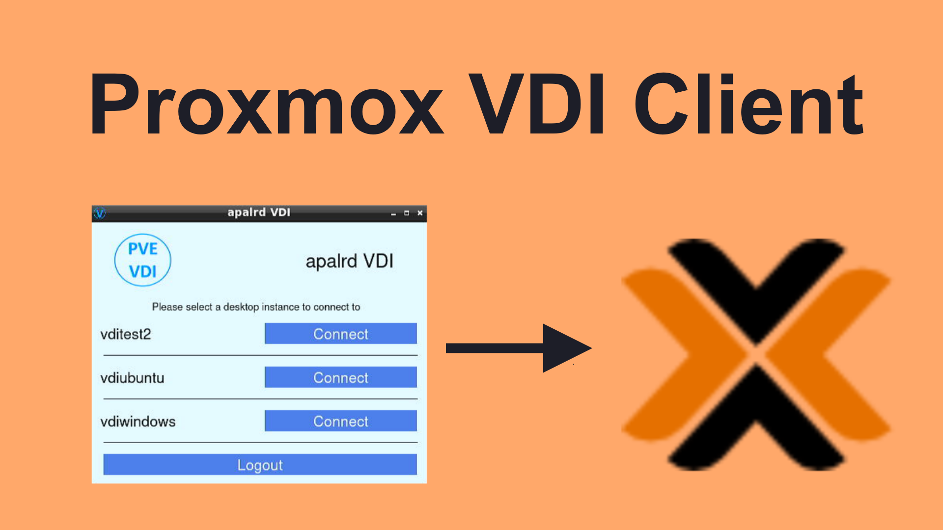 PVE-VDIClient - A Python Graphical VDI Client for Proxmox