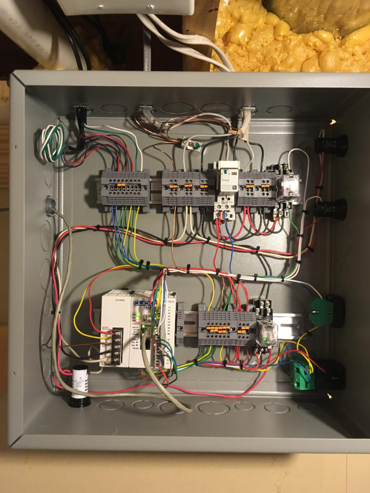 Mounted and wired PLC enclosure